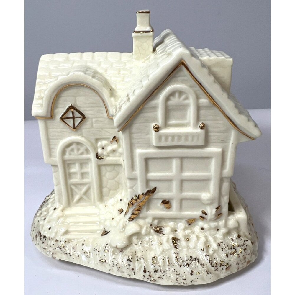 Vintage Ceramic Music Box House By St. Nicholas Square